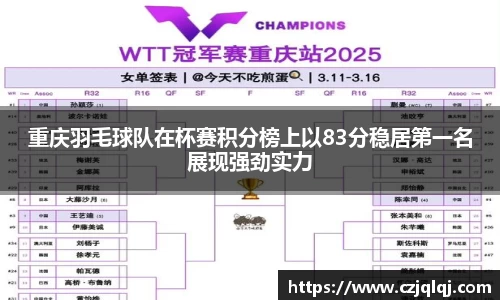 重庆羽毛球队在杯赛积分榜上以83分稳居第一名展现强劲实力